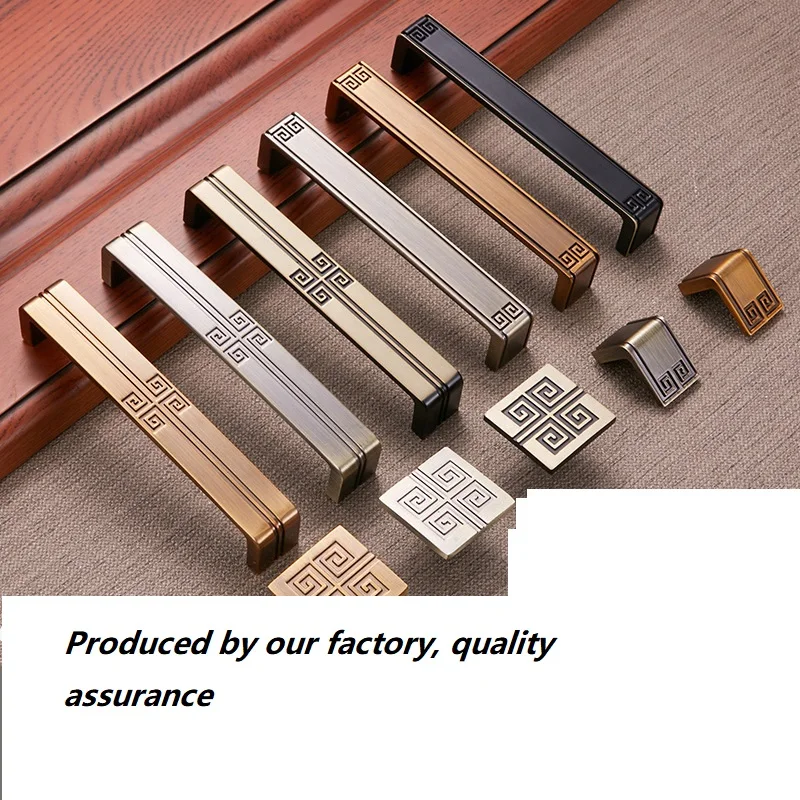 

New Chinese Style Green Bronze Cabinet Door Cabinet Handle European Drawer Antique Single Hole Closet Door Handle