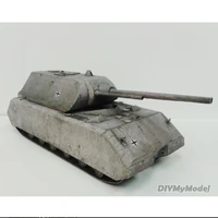 3410cm germany tank panzer viii maus diy 3d paper card model building sets construction toys educational toys military model
