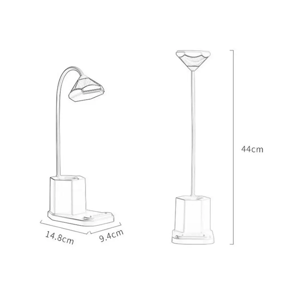 Светодиодная настольная лампа с usb портом перезаряжаемая сенсорная Настольная