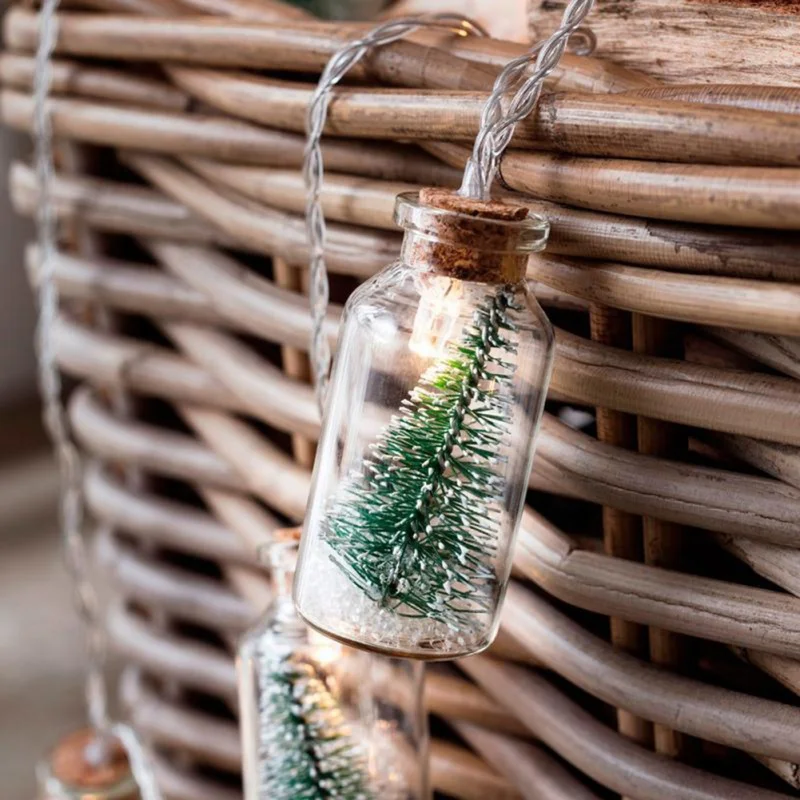 Shape Light String Christmas Tree Decoration Party Supplies LED Drift Bottle | Дом и сад