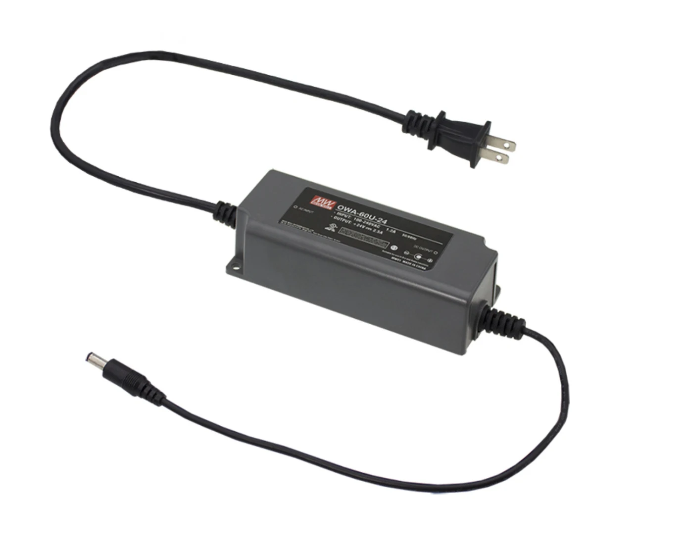 

Harmonious MEAN WELL OWA-60U-24 24V 2.5A meanwell OWA-60U 24V 60W Single Output Moistureproof Adaptor USA Type