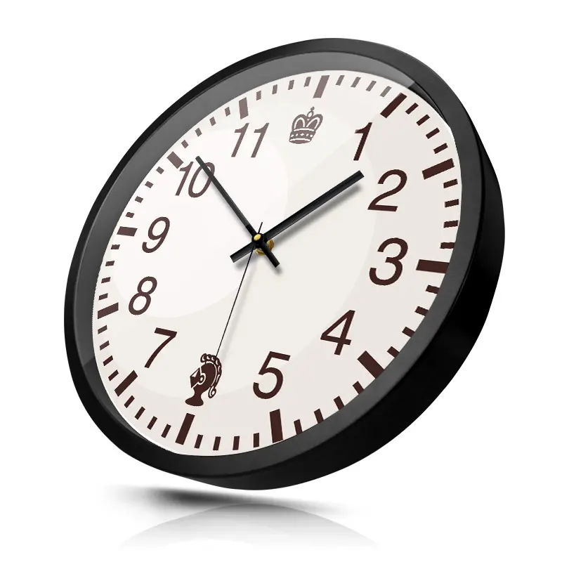 Винтажные настенные часы металлические для гостиной спальни бесшумные