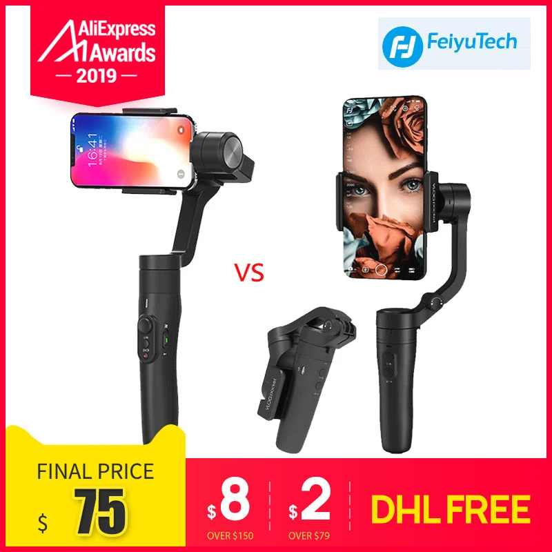 Обратитесь в службу поддержки по Feiyu Tech Vimble 2/Vlog Карманный 3-осевой шарнирный стабилизатор для смартфона стабилизатор, выдвигаемая ручная 36/5000 Обратитесь в службу поддержки по купонам PK DJI Osmo 2 Zhiyun
