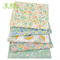 chainhoprinted twill cotton fabricpatchwork cloth for diy sewing quilting babychilds bedclothes materialgreen floral series
