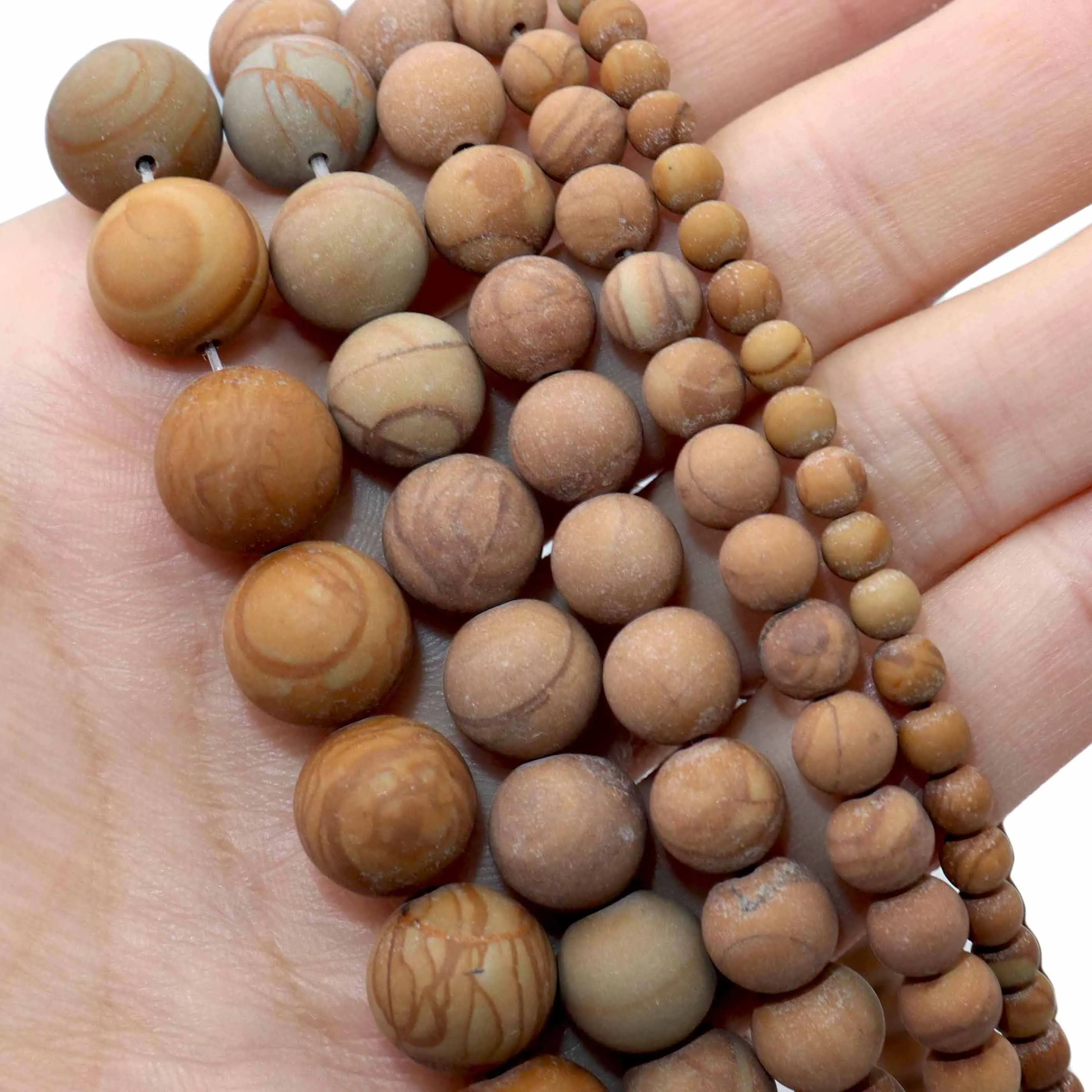 

Бусины из натурального желтого дерева для изготовления ювелирных изделий, 4/6/8/10/12 мм