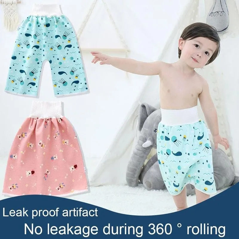 

New Comfy Children's Adult Diaper Skirt Shorts Childrens Diaper Skirt Shorts Waterproof Absorbent Cloth Reusable Diapers Pants