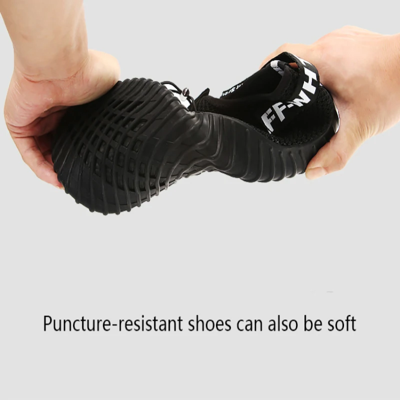 Кроссовки сетчатые для мужчин и женщин легкие сандалии защиты от ударов прокола