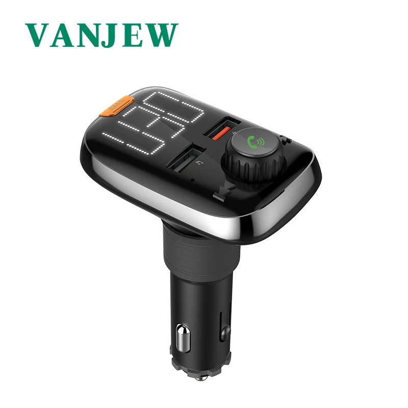 Автомобильный комплект громкой связи VANJEW Bluetooth fm передатчик USB быстрое зарядное