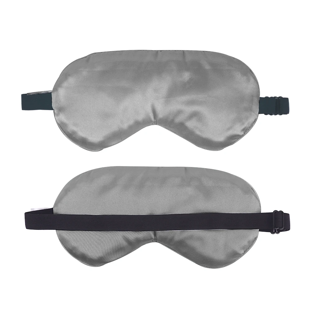 Маска для глаз из натурального шелка мягкая переносная повязка на глаза сна