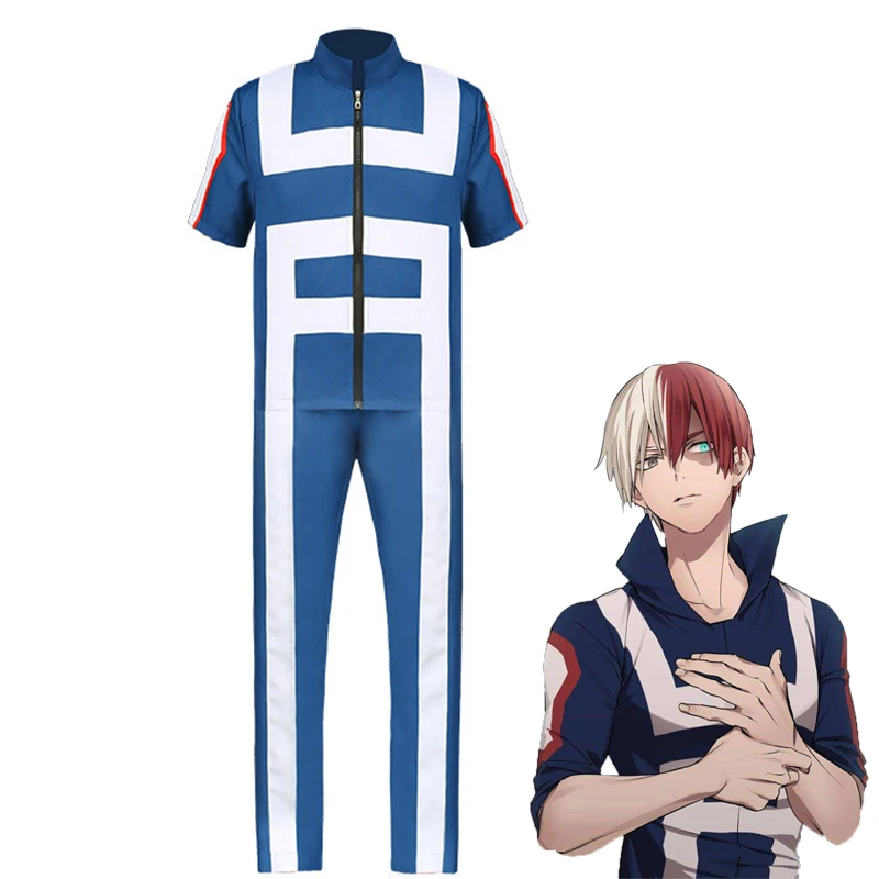 Новинка 2020 костюм для косплея Аниме Boku no Hero Bakugou Katsuki/Iida Tenya/Todoroki Shouto спортивная