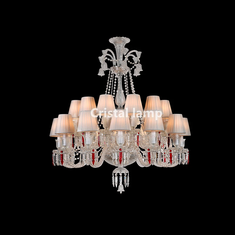 

Baccarat Crystal Chandelier K9 Material 24 Light Chandelier for the Kitchen