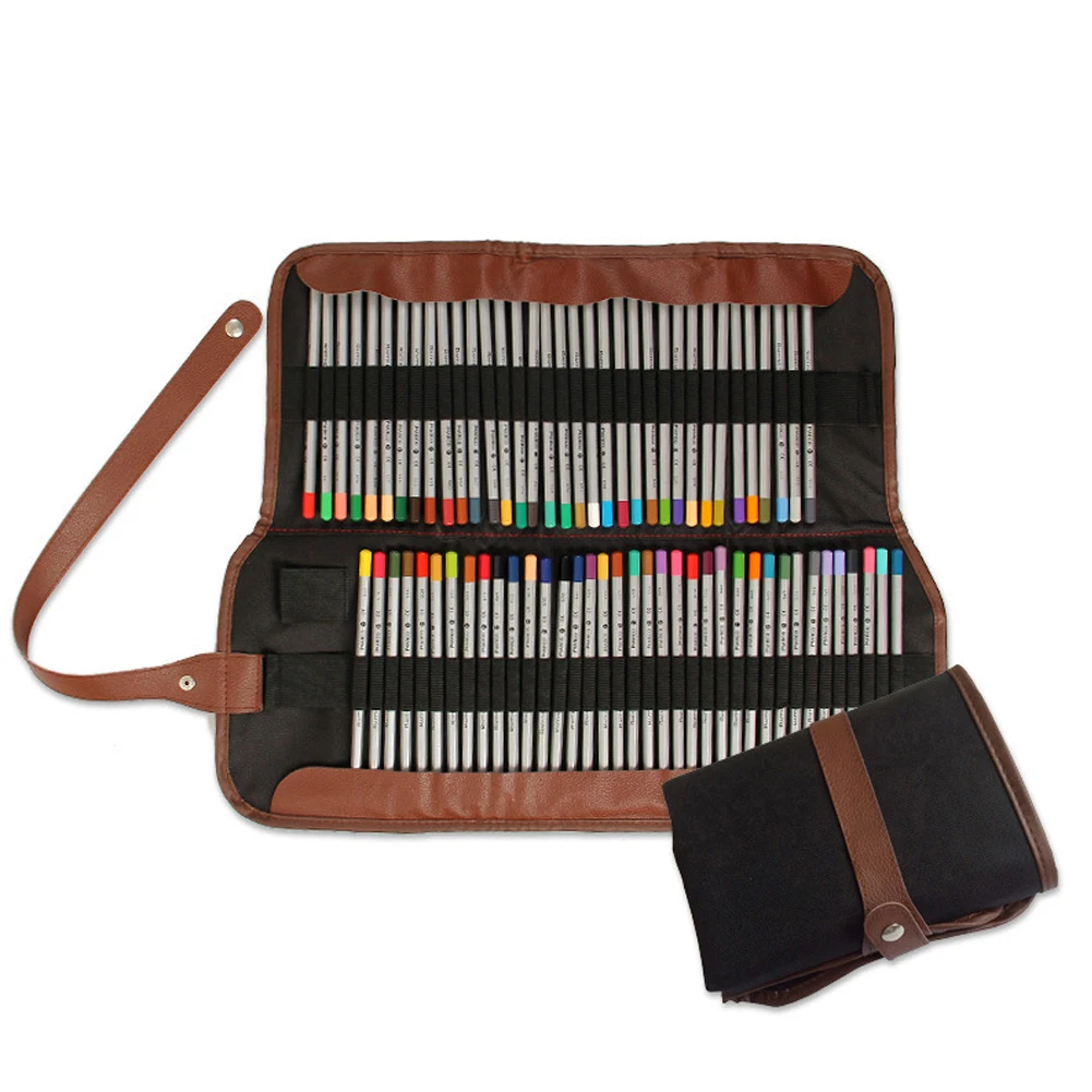 Brush Pencil Wrap Professional Stationery Roll Case Painting Accessory Cover Storage Bag Soft Pen Holder Canvas