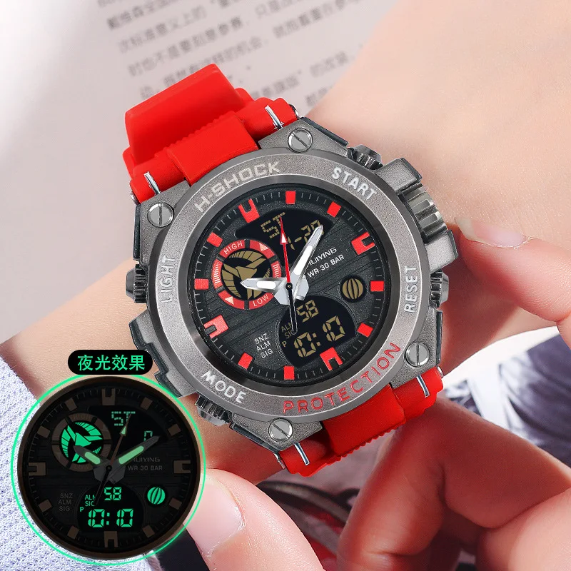 

XIAOYA Series Men's Watch Male Electronic Non-mechanical Multifunctional Waterproof Black Technology Luminous Movement Watch