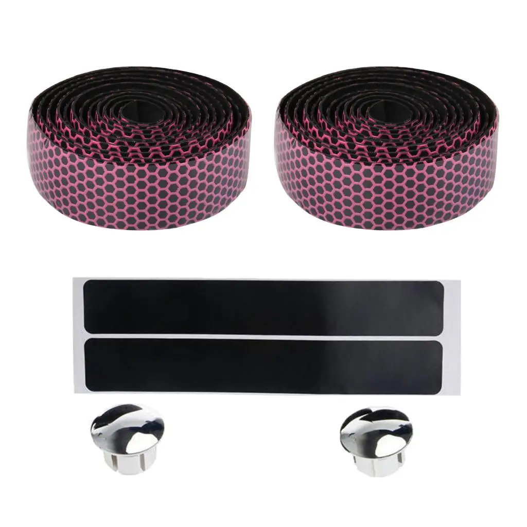 

2 Rolls of Non-slip Bicycle Handlebar Tape with Handlebar Plugs