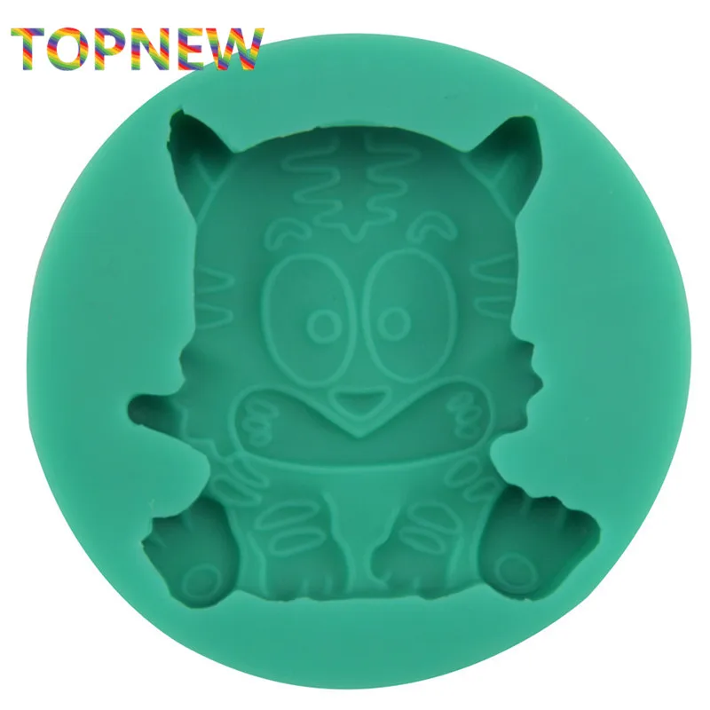 Симпатичные маленькие силиконовые формы для торта с тигром антипригарные