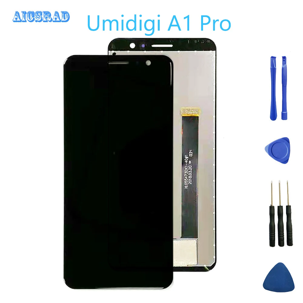 

AICSRAD For 5.5" UMIDIGI A1 PRO LCD Display+Touch Screen Digitizer Assembly 100% New tested LCD+Touch Digitizer Umi A1PRO LCD