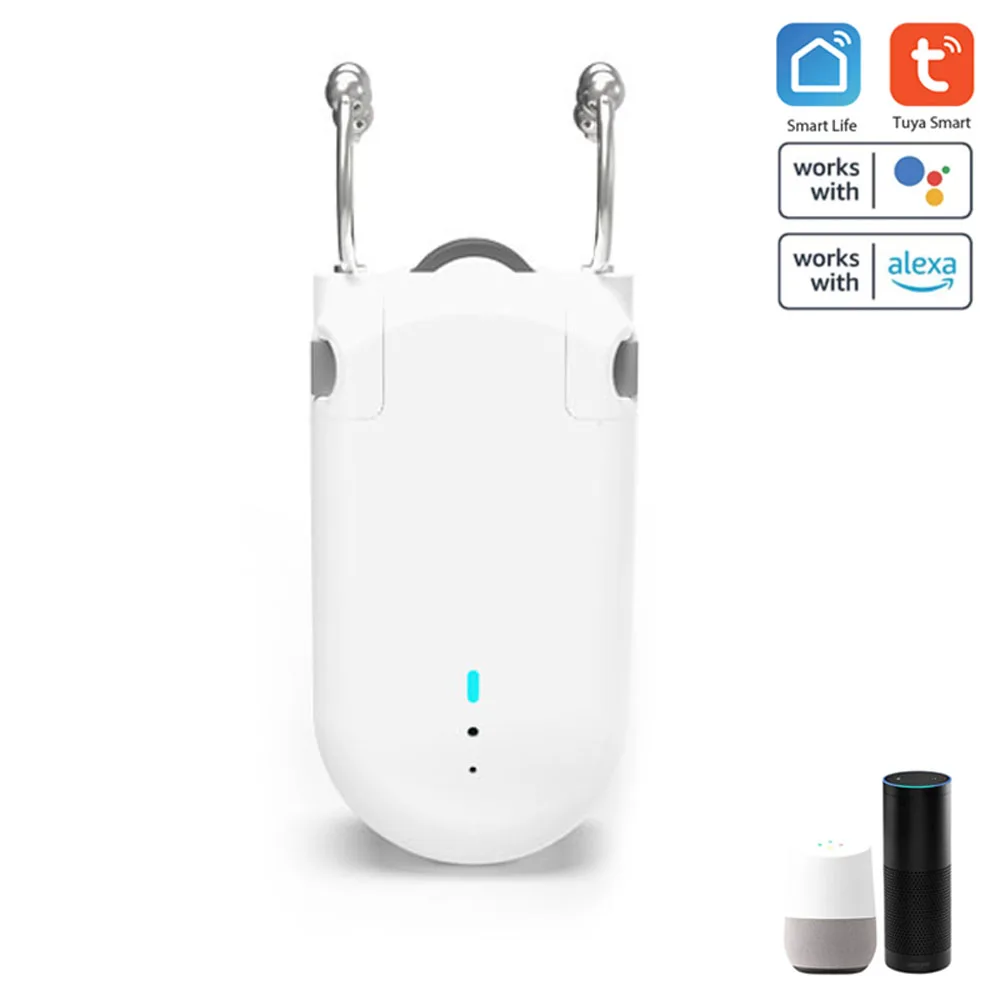 

Tuya APP Intelligent Electric Curtain Motor BT Remote Voice Control Switch Robot Timer Setup Compatible with Alexa Google Home