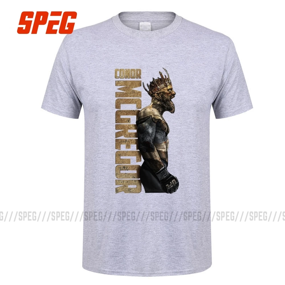 Conor McGregor Спиг король Конор Макгрегор MMA Notorious футболка мужская с коротким рукавом Топы кортон футболка с круглым вырезом одежда мужская Винтажная Футболка - Цвет: Conor McGregor