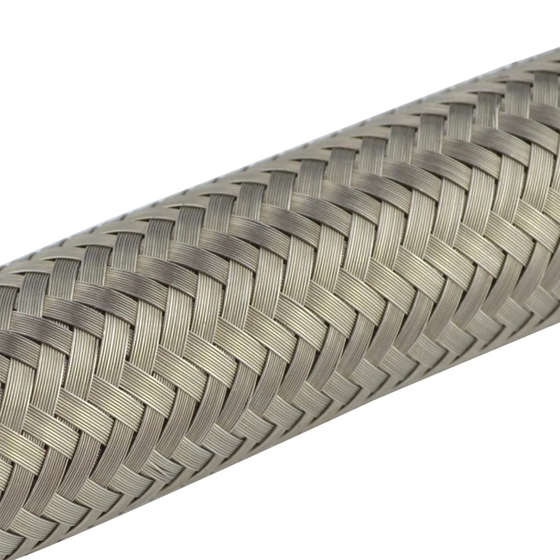 AN10 нержавеющая сталь плетеный масляный/Топливный шланг 1 м труба + ПРЯМОЙ 90