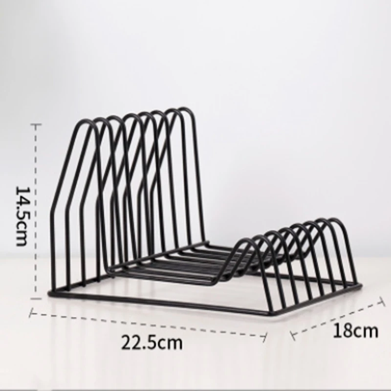 Металлическая настольная книжная полка для хранения файлов стойка журналов