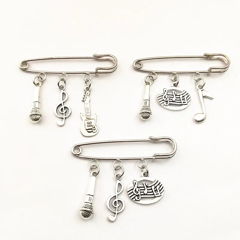 Ювелирные изделия в виде музыкальных нот винтажные броши для музыки булавки