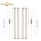 Phytolamp для растений 3200K светодиодный Grow светильник таймер полный спектр Фито лампа полосы для внутреннего семена орхидей цветы рассады бары