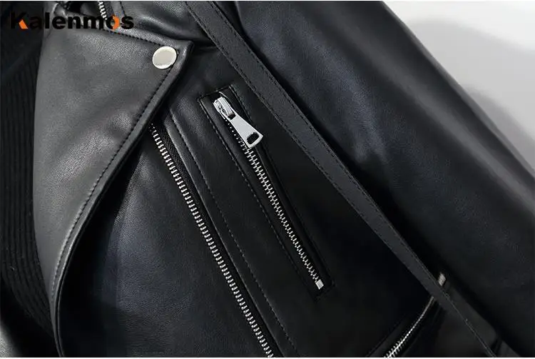 

PU Leather Coat Women Plus Size Jacket Spring Fall Winter Top Korean Streetwear Moto Biker Punk Outwear Abrigos Mujer Invierno