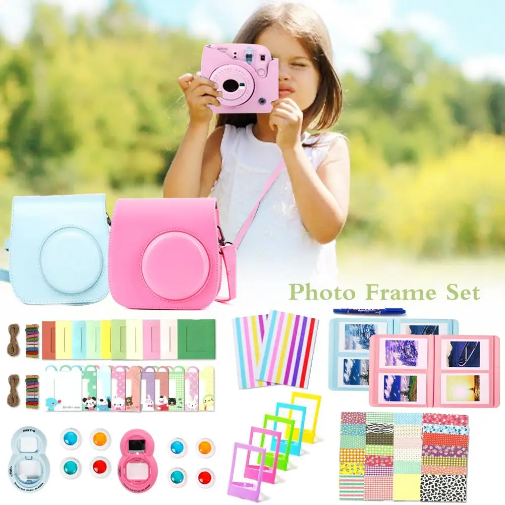 10 в 1 Набор Polaroid кейс для альбома для Polaroid Mini9/8+/8 фотоальбом чехол для селфи Угловой стикер аксессуары