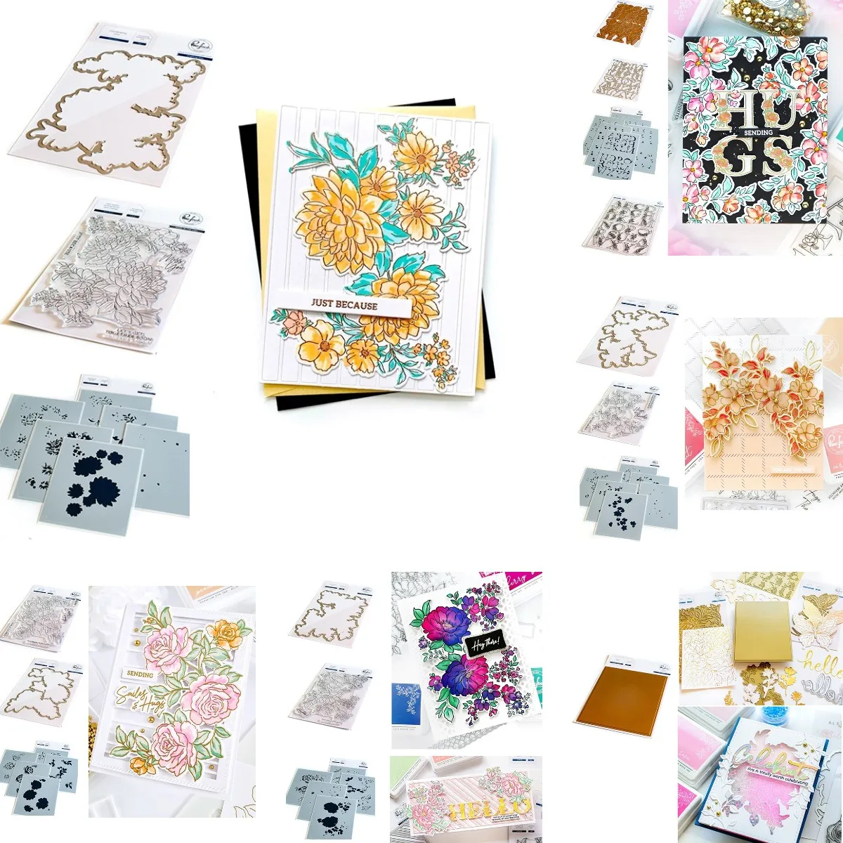 Цветущие Акварельные Цветы праздник металлические штампы штамп трафарет