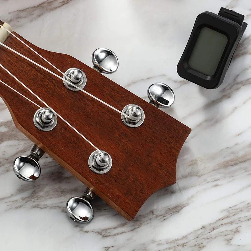 

8-Piece Guitar Tuner, Suitable for All Musical Instruments, Guitar Tuner Clip, Electric Guitar Tuner with LCD Display