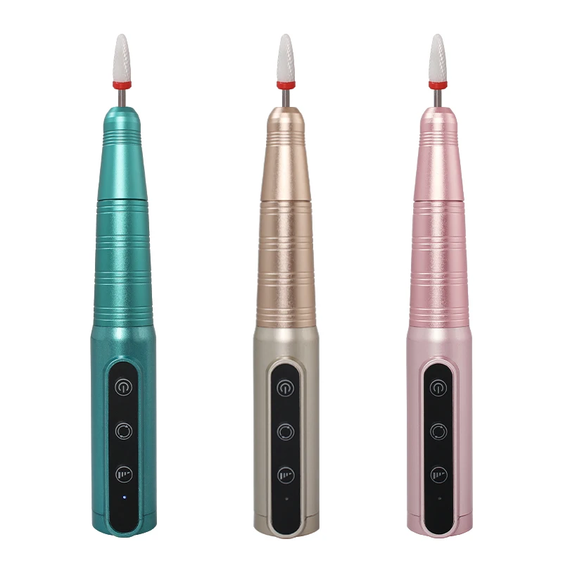 

1200mah Battery Machine Portable Pedicure Nail Polishing Machine Device Nail Tool 30000rpm Mini Electric Nail Drill Pen Built-in