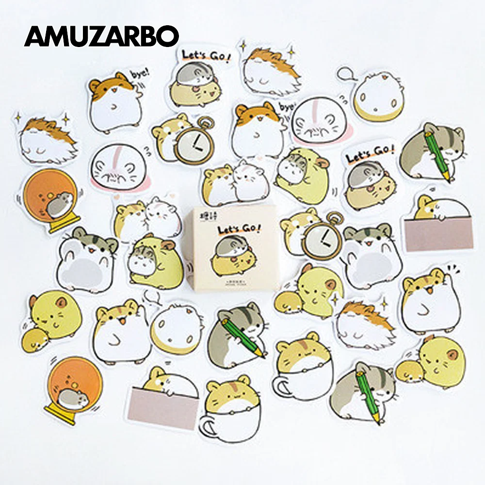 Каваи мультфильм маленькая морская свинка Уплотнительная наклейка ручной