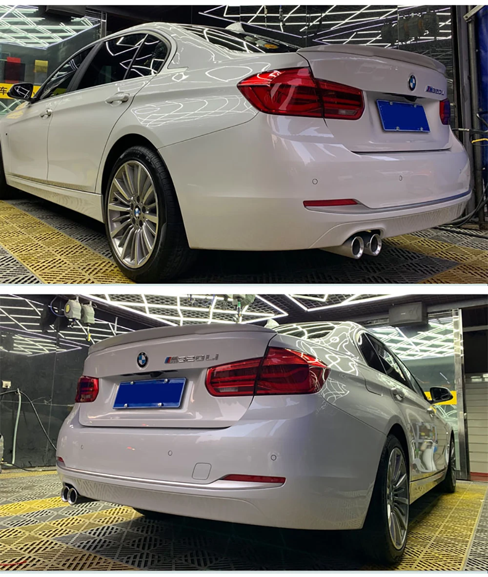 2013 до 2019 для BMW 3 серии черный Задний спойлер F30 320li 330i 318 328 из углеродного волокна