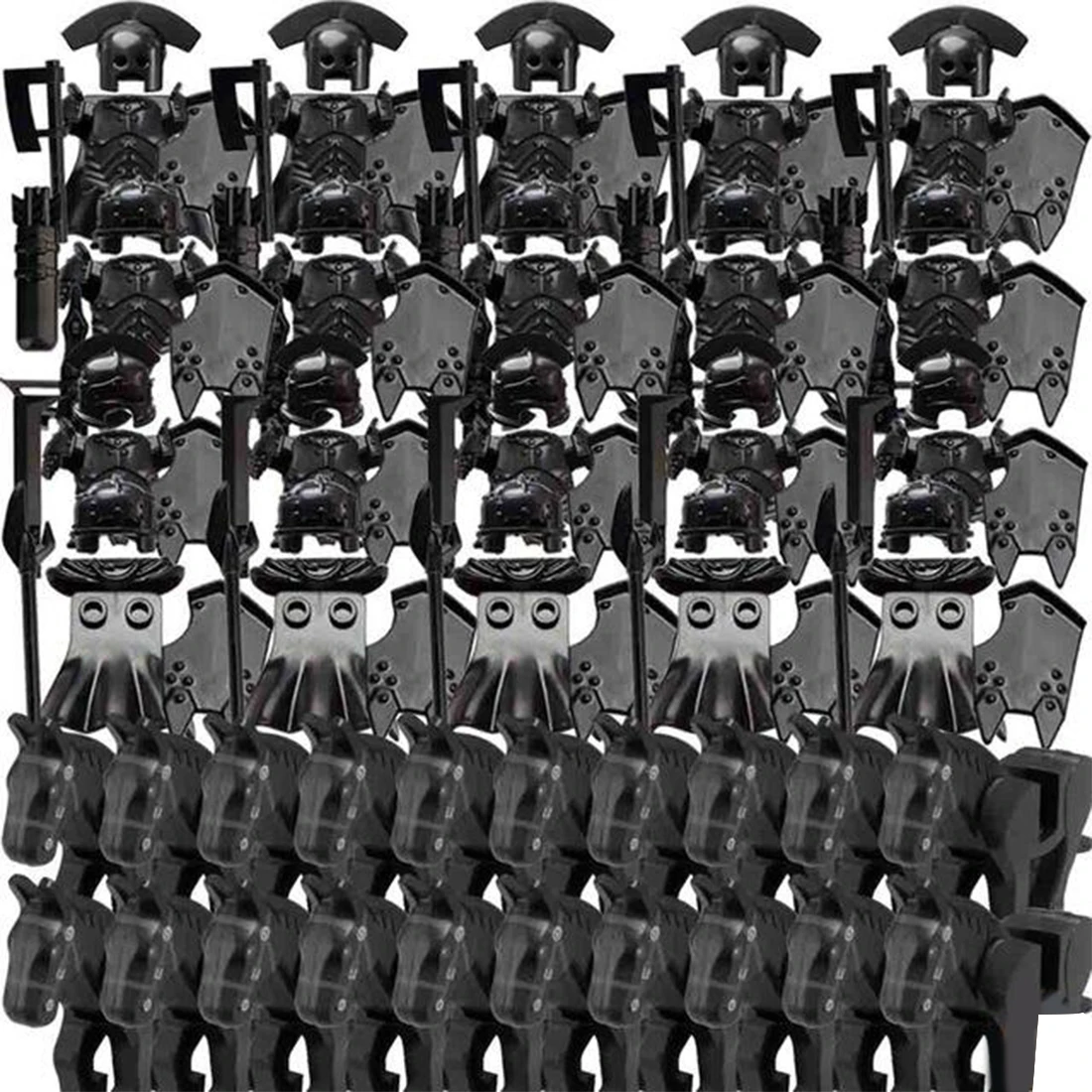 

120Pcs/Set Medieval Ancient Rome Ancient Greece Ancient Egypt Style Building Block Figure Weapon Armor Kit Small Particle Blocks