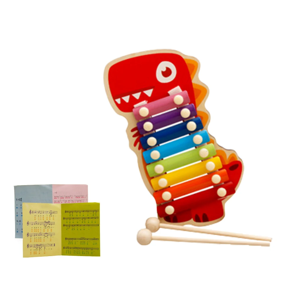 

Деревянный обучающий подарок 8 Note, Веселый детский ксилофон для раннего развития, развивающие музыкальные игрушки с молотком для детей