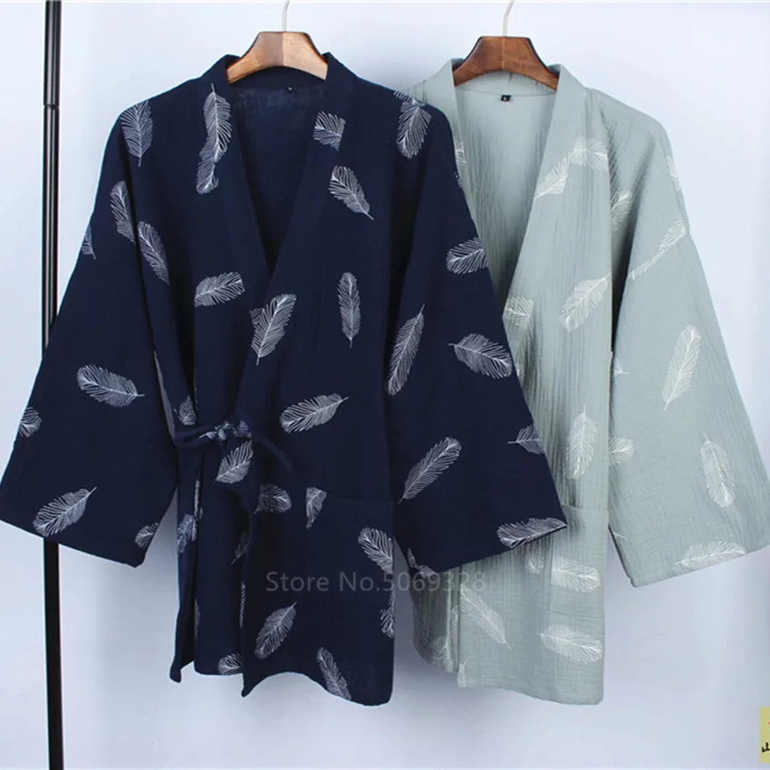 Комплект пижамный мужской из хлопка в японском стиле | Тематическая одежда и