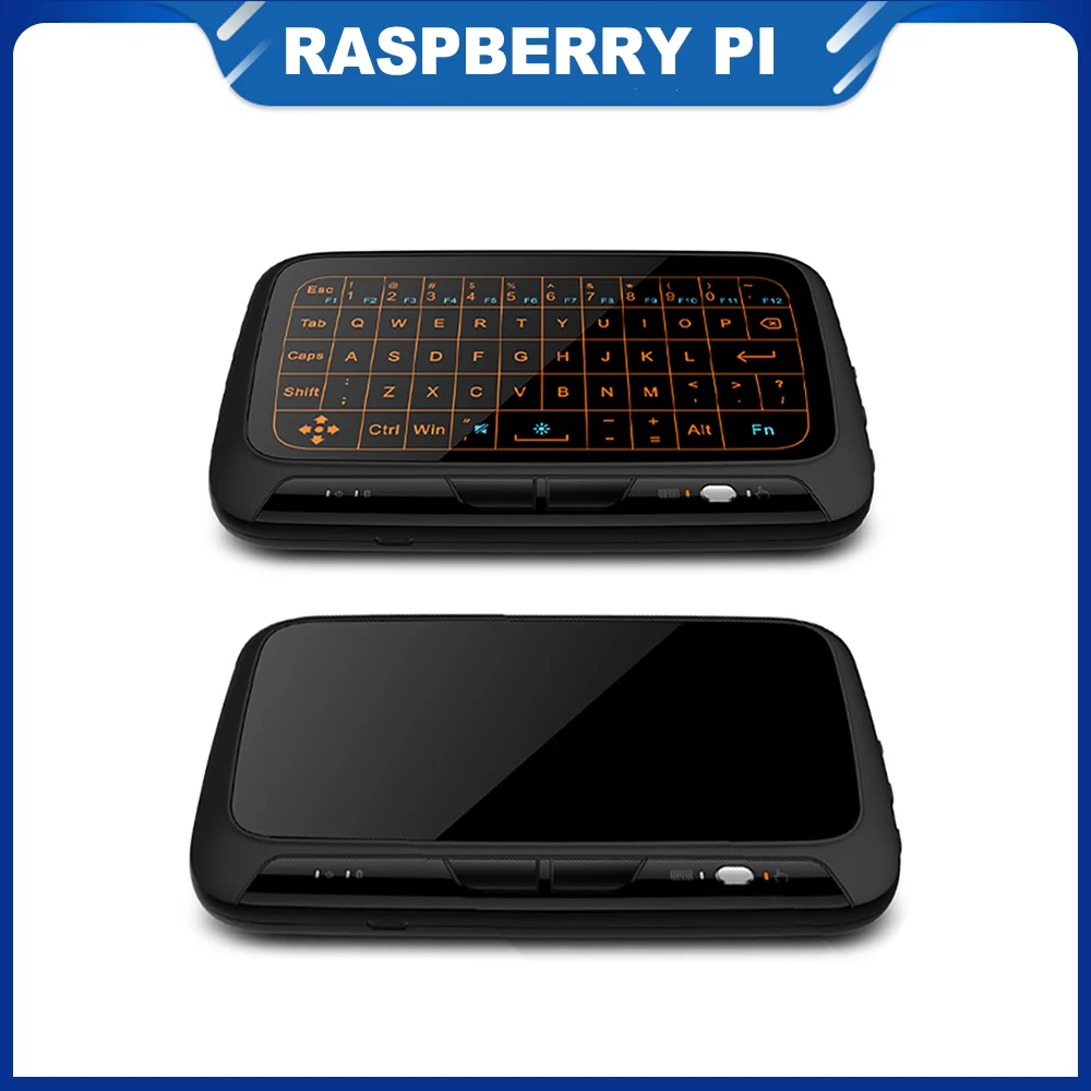 

ITINIT R318 H18 2.4G Wireless Mini Backlight Keyboard with Large Touchpad for Raspberry Pi 4/3B For PC Laptop for Android TV Box