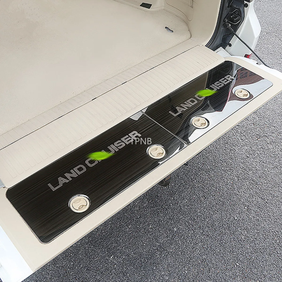 Для Toyota Land Cruiser 200 LC200 2008-2019 2 шт./набор, отделка задней двери из нержавеющей стали, аксессуары для стайлинга автомобилей