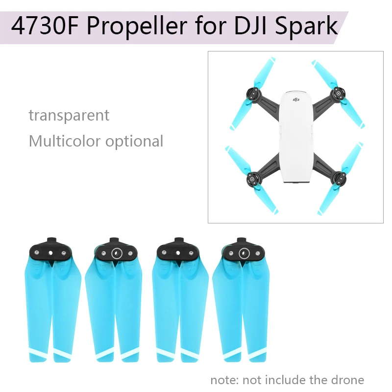 4 шт. 4730F Пропеллер для DJI Spark 4730 быстросъемные пропеллеры Лопасть Винта дрона