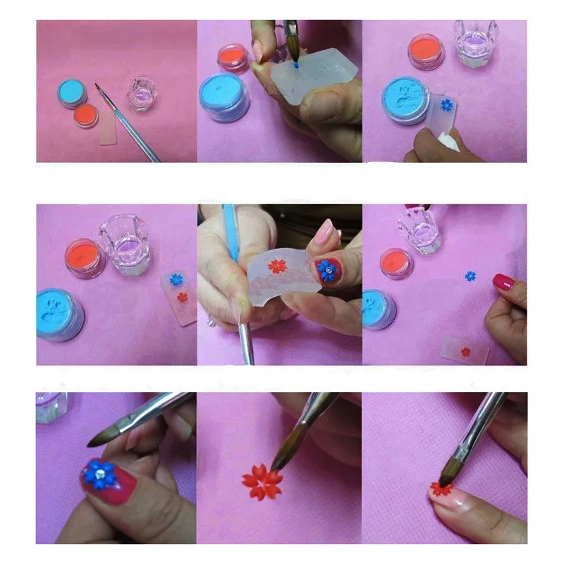 Новый Маникюрный шаблон для гравировки силиконовый маникюрный набор толстых 3D