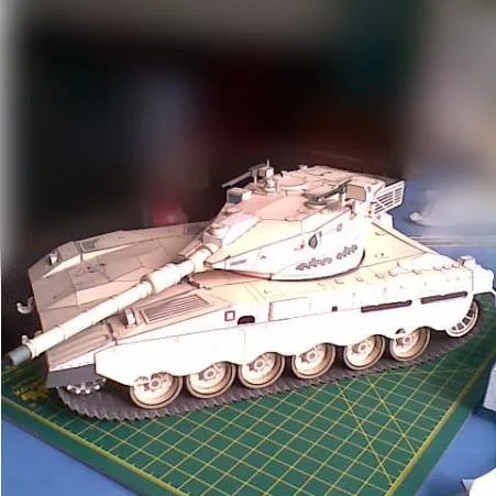 Танка Меркава MK2 из Израиля 3D бумажная модель основной боевой танк морского