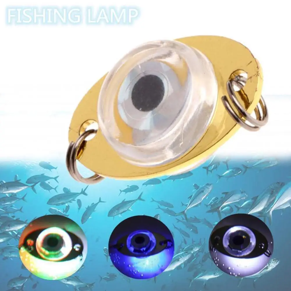 

Led Fish Lamp Mini Fishing Lure Light Deep Drop Underwater Eye Shape Fishing Squid Fishing Bait Luminous Lure Attracting Fish