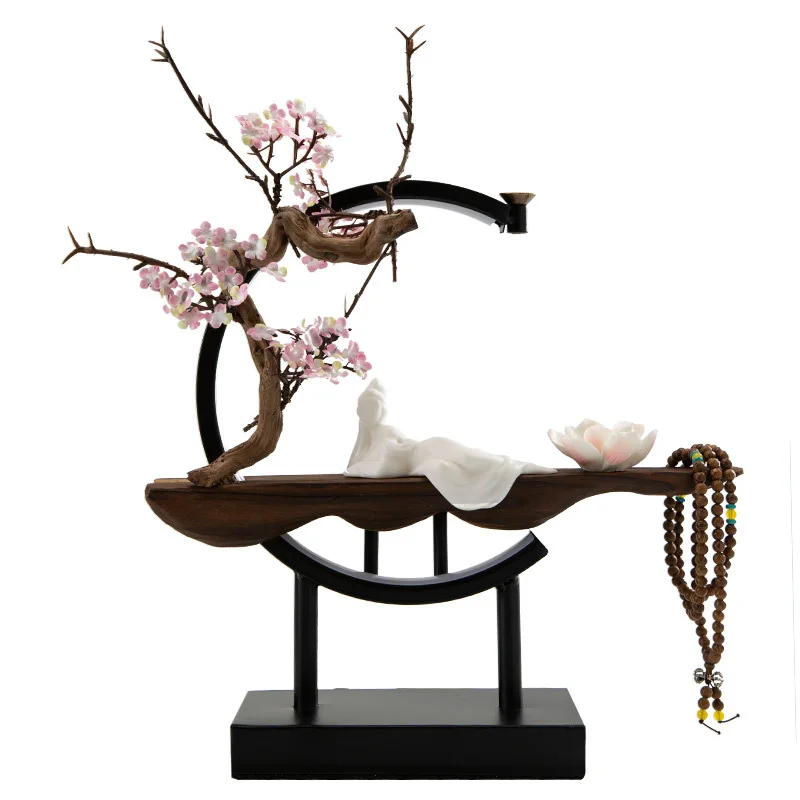 

Chinese Lighting Backflow Incense Ornaments Creative Home Living Room Entrance Desktop Home Ornament Furnishing