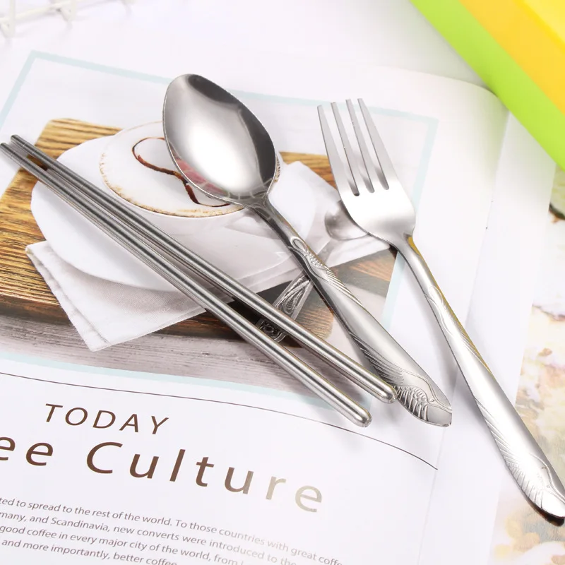 Посуда многоразовая набор столовых приборов для путешествий Набор посуды лагеря