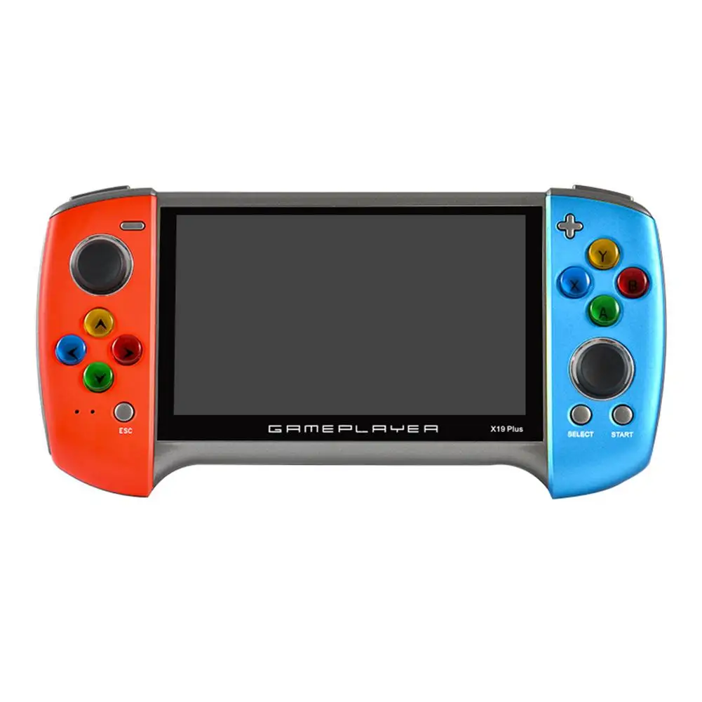

X19plus Handheld Retro Game Console 5.1-inch Large Screen Supports PS1 GBC MD Nostalgic GBA Game Console Gamepad Pubg