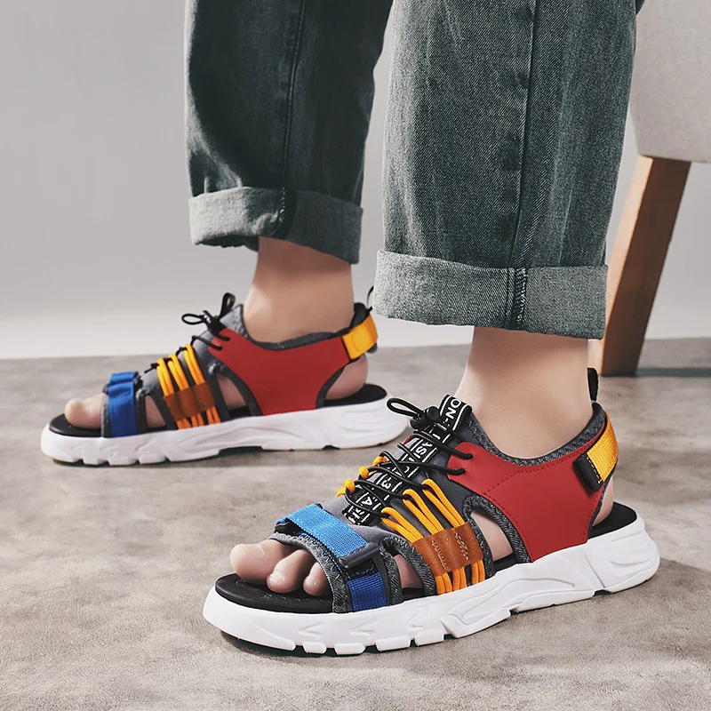 

Sandali Uomo Men's Rubber Sandals Cork Men Sandale Homme Beach Sandal Free Shipping Vietnam Sandalen Heren Male Fashion