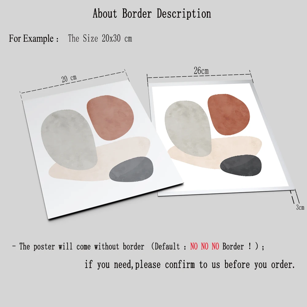 Абстрактная Форма Земли Терракотовая Художественная печать Богемская Картина