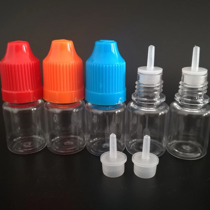 Прозрачные пластиковые флаконы-капельницы для жидкости 5 мл 200 шт. | Красота и