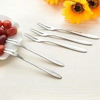 stainless steel tableware dinner fruit fork stainless steel salad fork cake fork dessert fork for restaurant home high quality