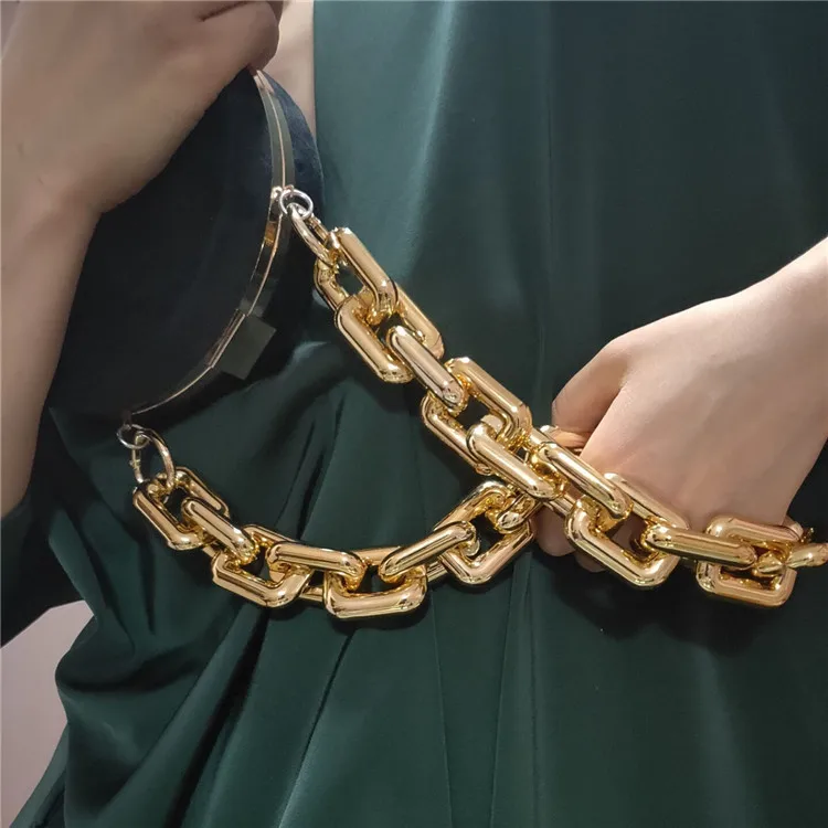 Лидер продаж толстая пластиковая сумка на цепочке Ins супер шикарная женская